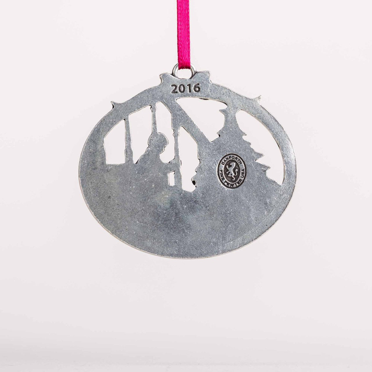 Danforth Pewter Magic of Christmas Ornament. Lion and 2016 touchmark engraved on the back of ornament.