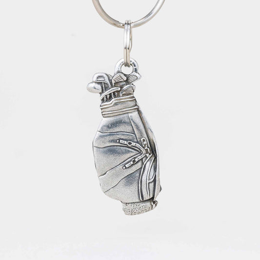 Danforth Pewter Golf Bag Keyring back side view