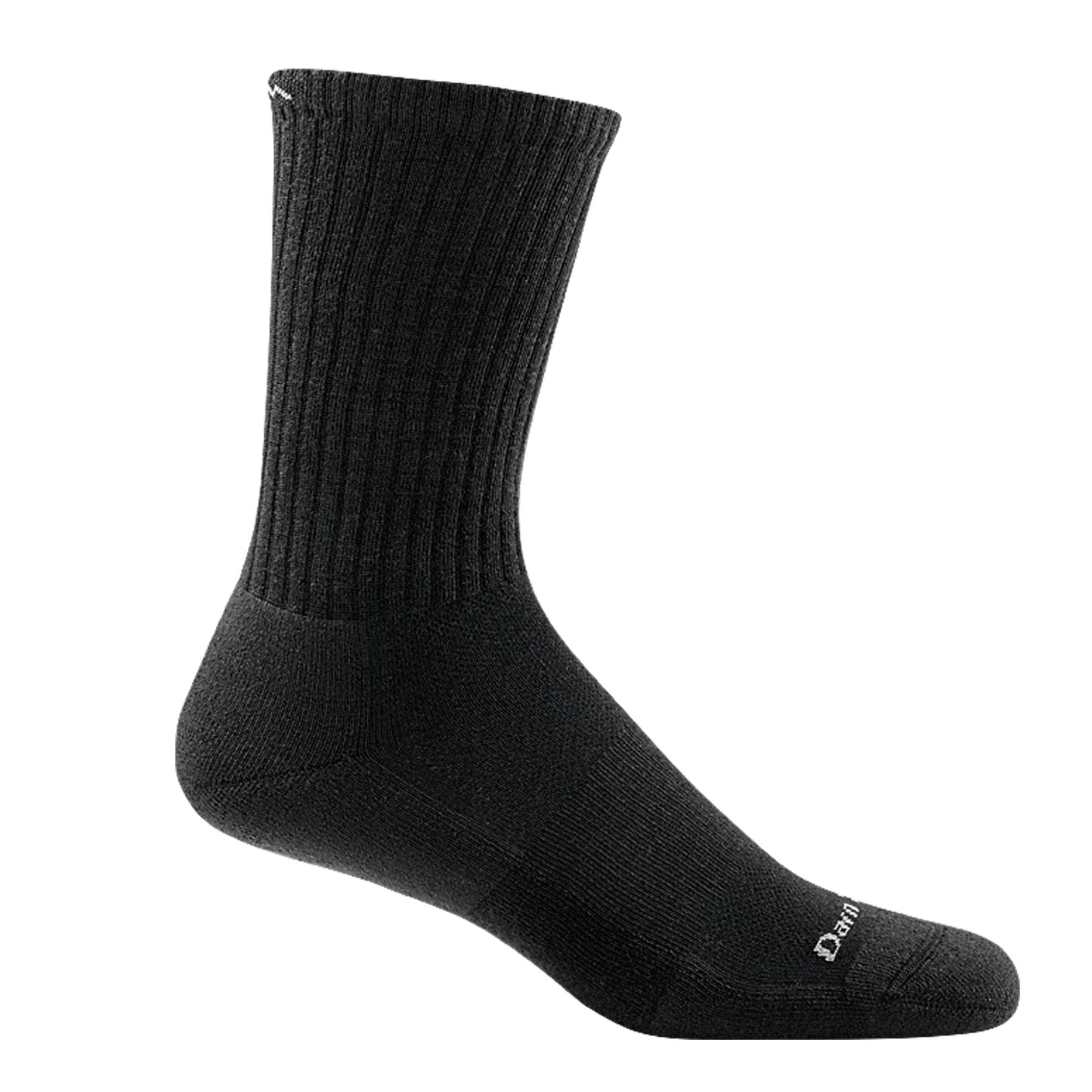 Darn Tough Mens Standard Crew Lightweight Lifestyle Sock in Black