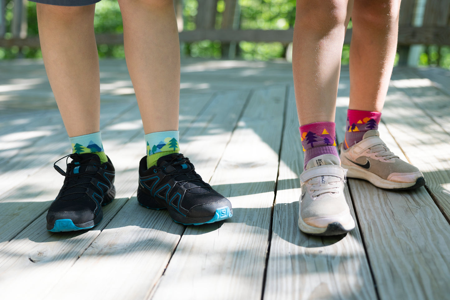 Darn Tough 3041 Green on model