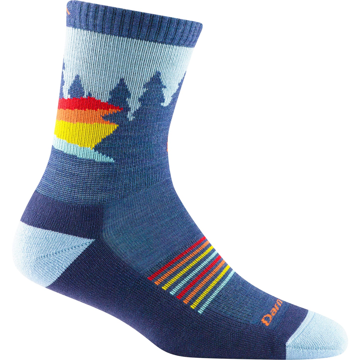 Children's Darn Tough 3037 sock in Denim alternate picture