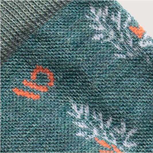 Wide Open Socks 9503 Teal detail