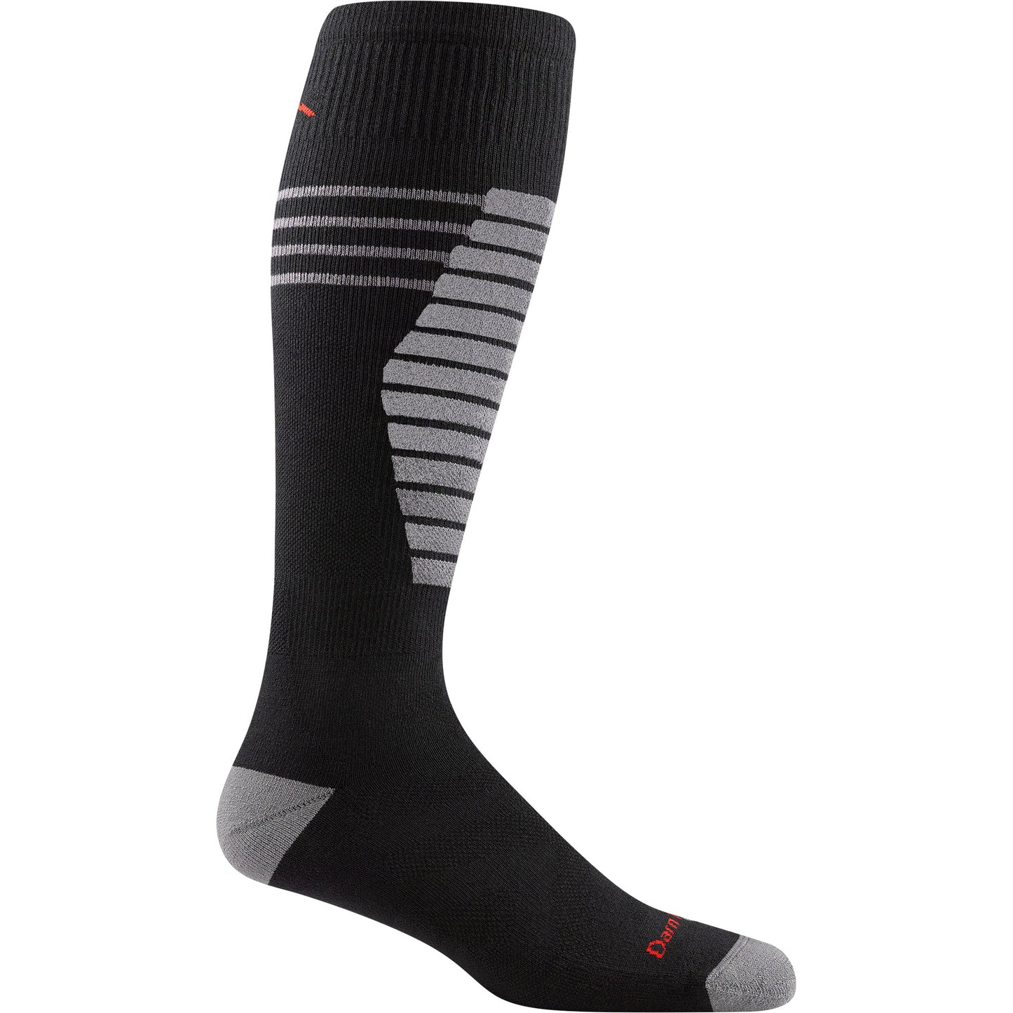 Darn Tough Men's Black Thermolite Edge Over-the-Calf Midweight Ski & Snowboard Sock