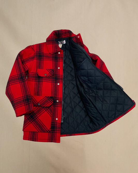 AZ 32 wool hunting coat interior detail with tricot lining