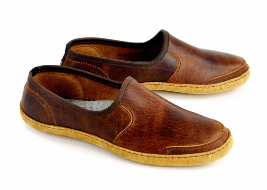 Vermont House Shoes - Loafer - Tobacco Bison