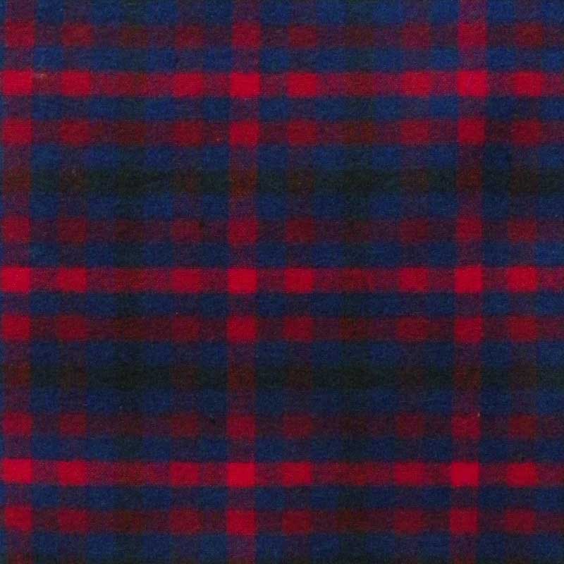 Green Mountain Flannel fabric - Boston Plaid Small Red, Purple, Black squares