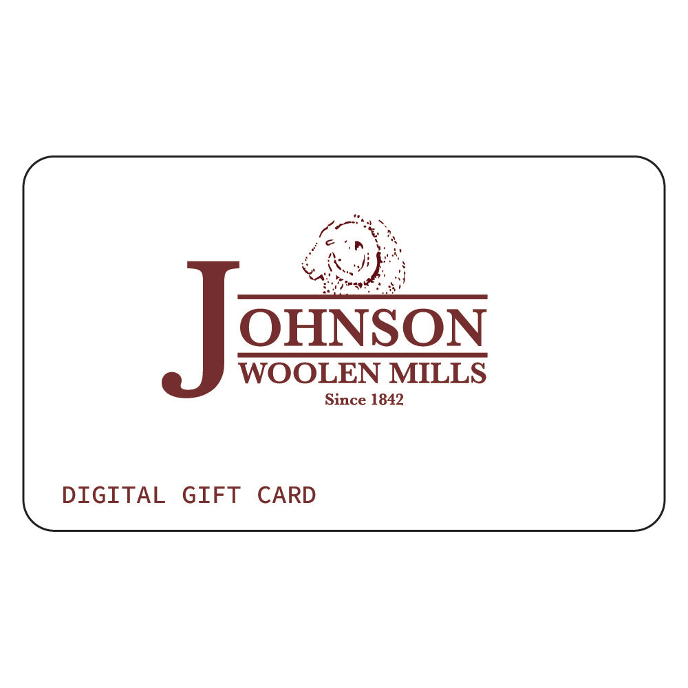 Johnson Woolen Mills digital gift card 