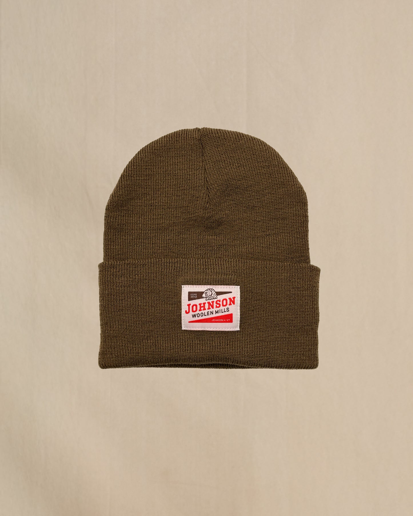 Kid's merino wool beanie in coyote brown