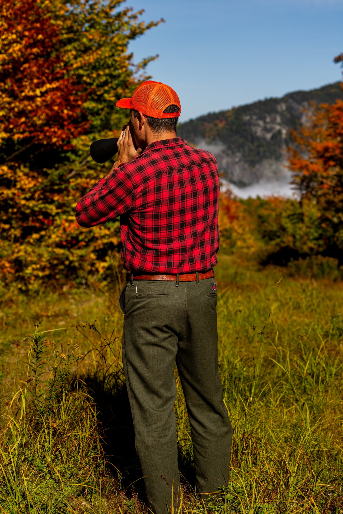 Northwoods X 1842 Wool Pants on model in the woods