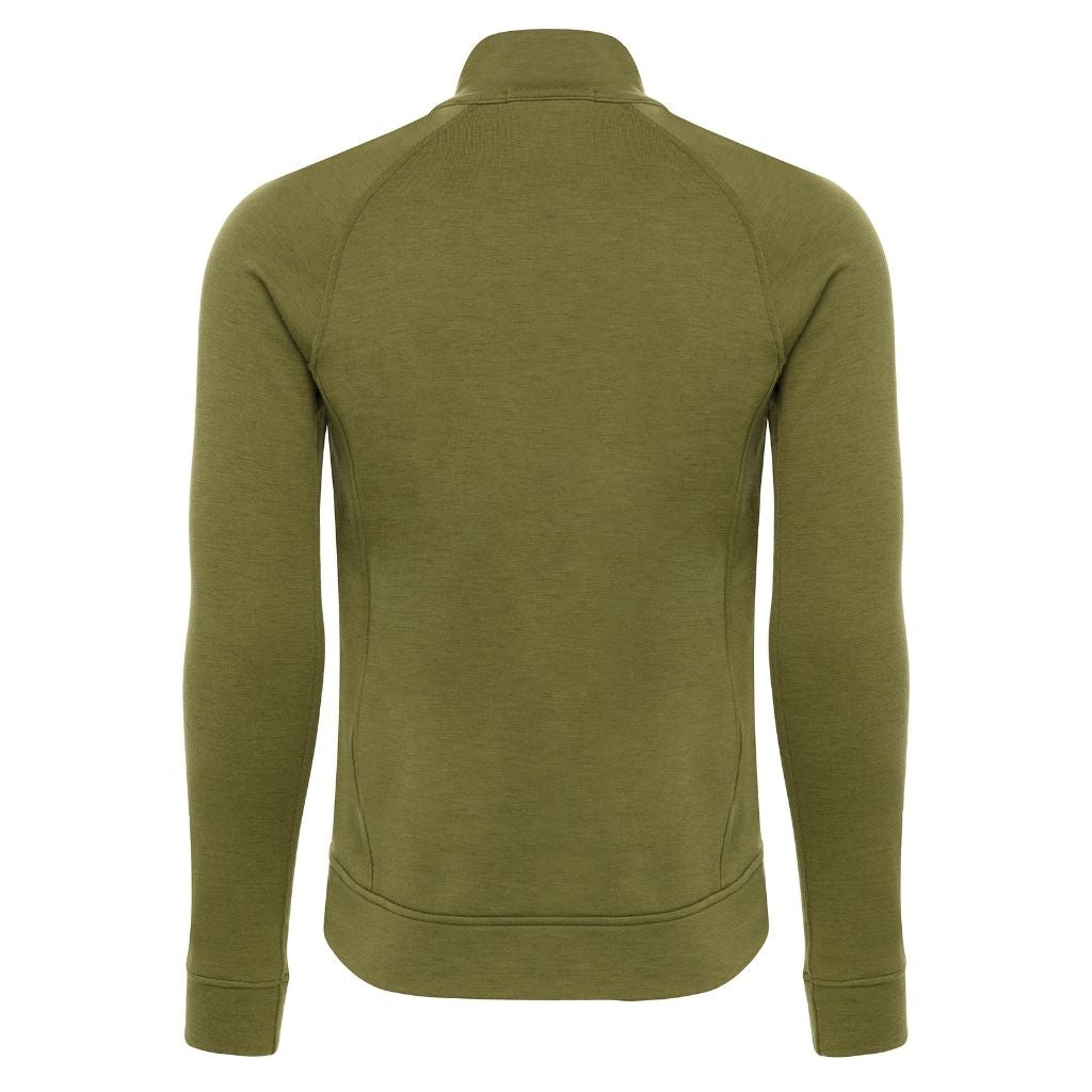 Wuru Men's Nuyarn® Everyday Merino Wool Zip-Up back side