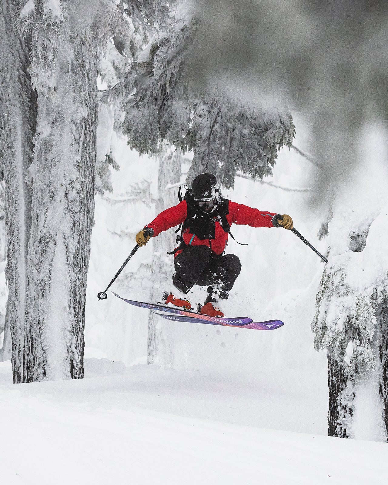 Vermont Glove Uphill Skier Glove on model