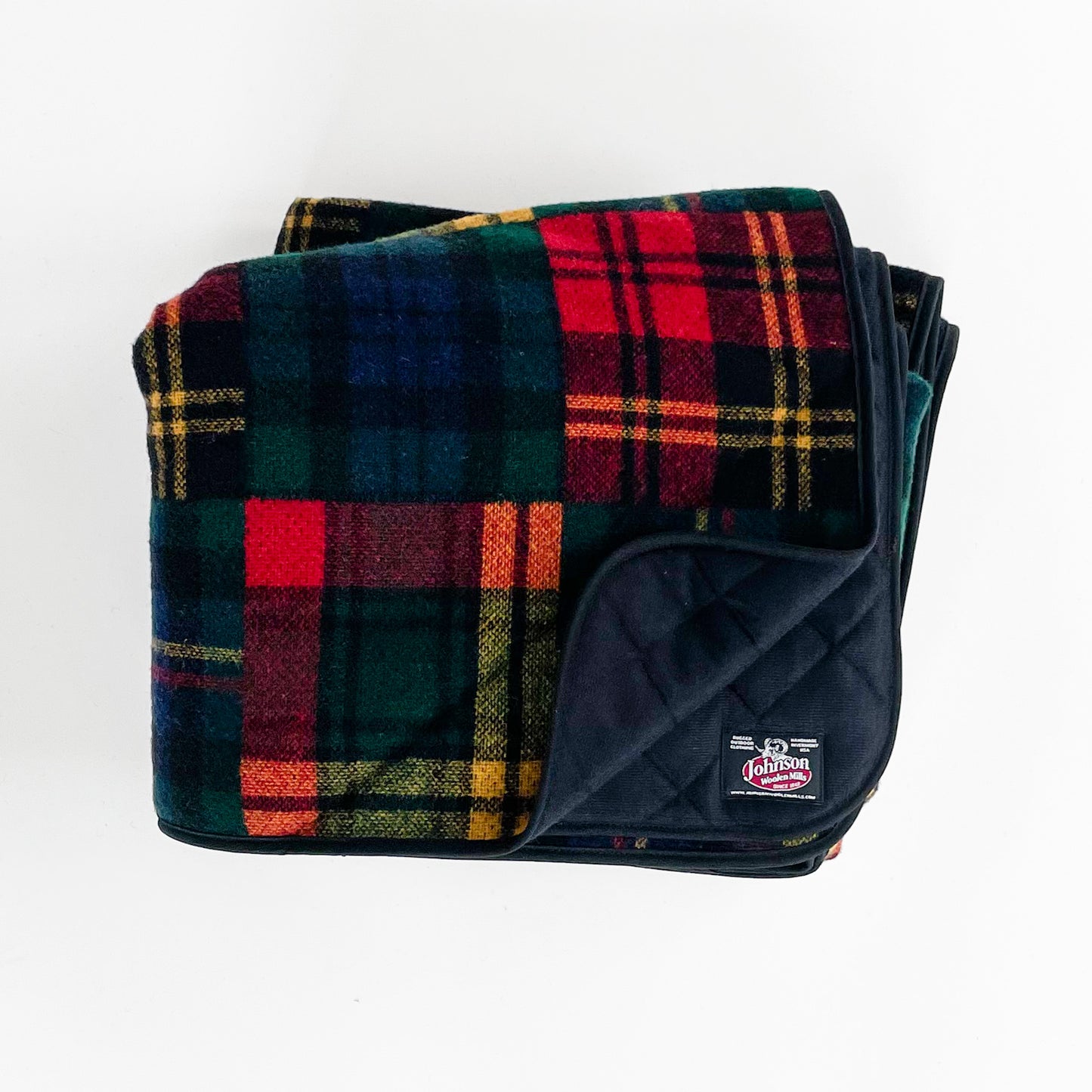 Wilderness Throws Blanket crazy color with quilted liner front view