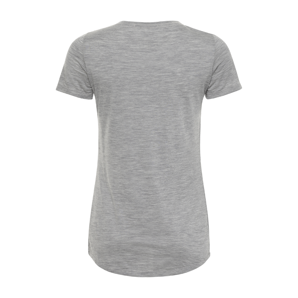 Women's 100% Merino Wool Short Sleeve Shirt back side