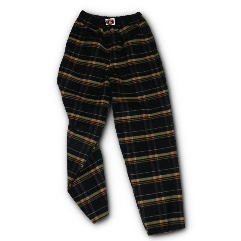 Spruce navy tan plaid flannel lounge pants