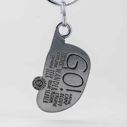 Danforth Pewter horseshoe keyring back view