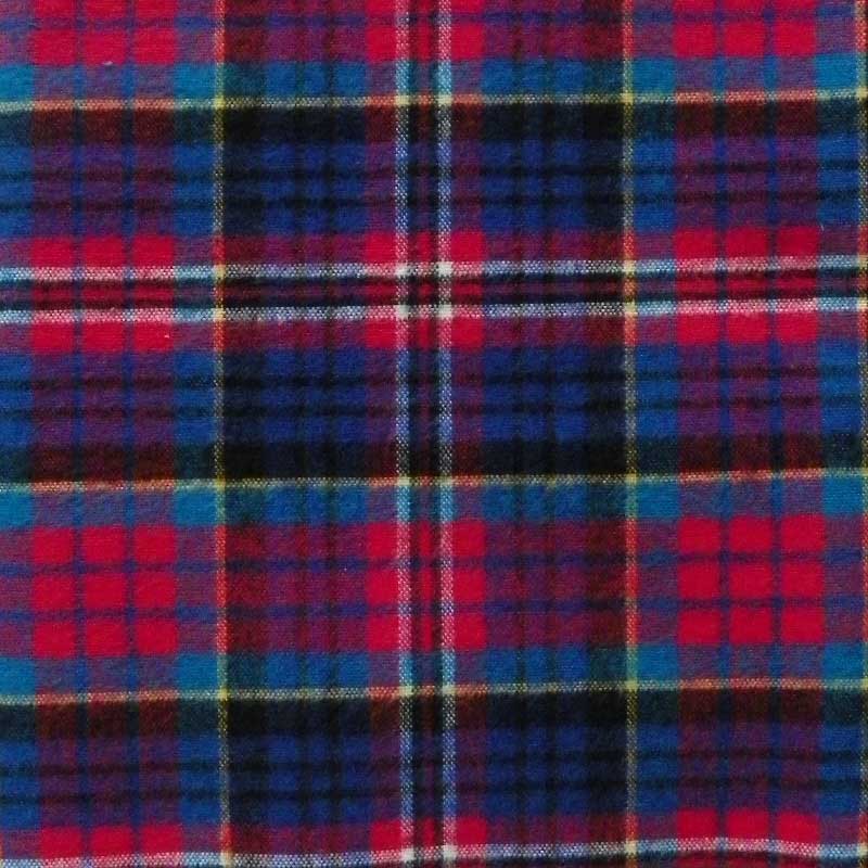 Green Mountain Flannel fabric - red, blue, turquoise, yellow, white plaid