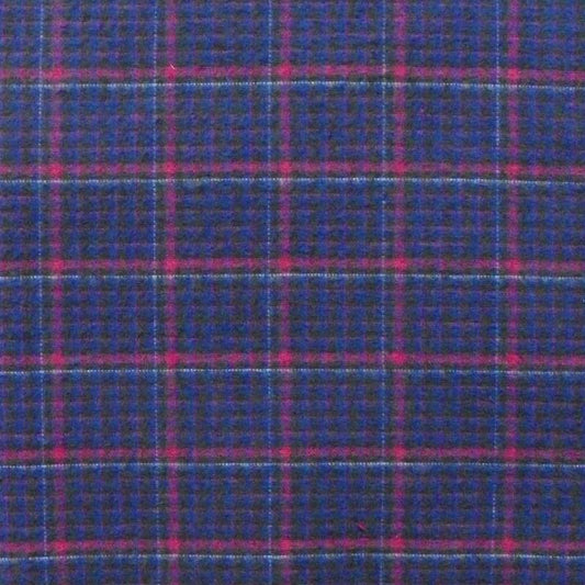 Green Mountain Flannel swatch - blue, pink, white plaid