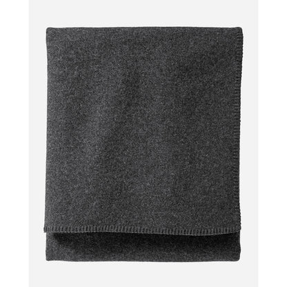 Pendleton Eco-Wise blanket charcoal, front view