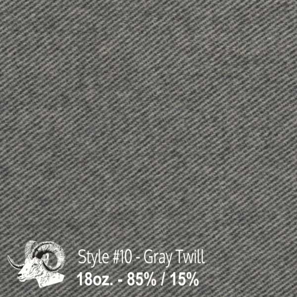 Wool Midweight Dark Gray Wool Blend Fabric by the Yard (8139f-1m)