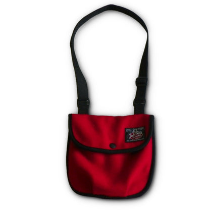 Johnson Woolen Mills Wool Swing Bag with long handle - scarlet reg