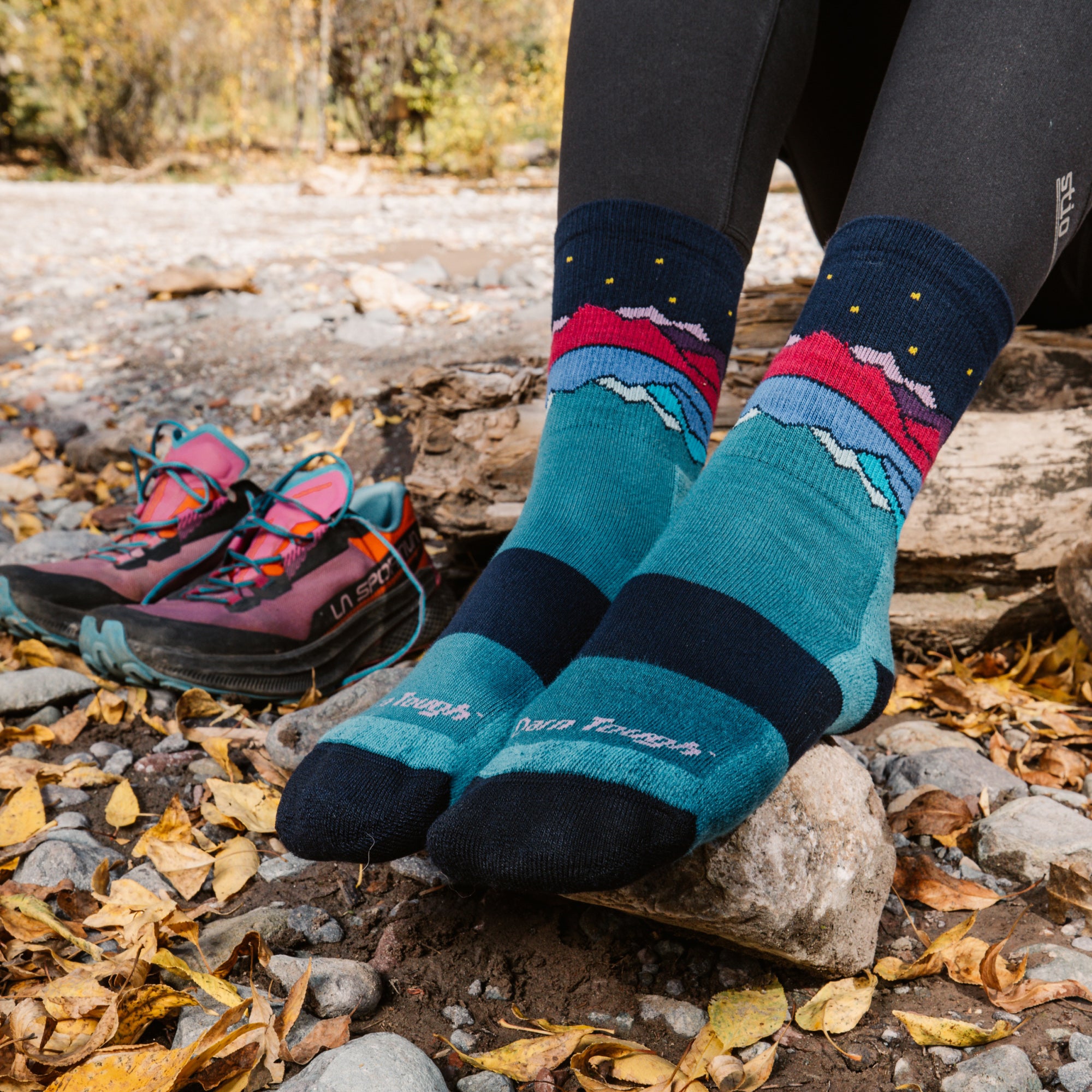 Women's Mirror Lake Micro Crew Midweight Hiking Socks – Johnson
