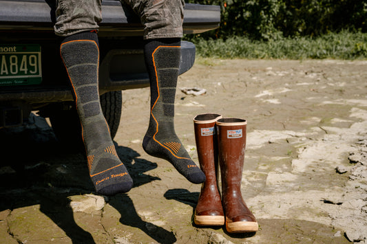 Darn Tough 2216 OTC on model