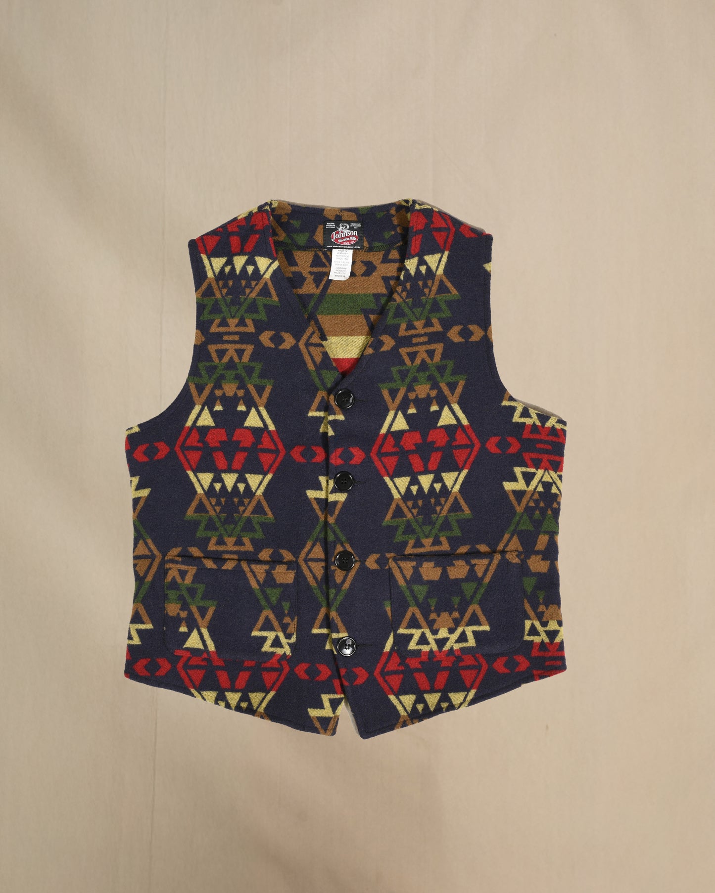 Wool four button vest in VIB