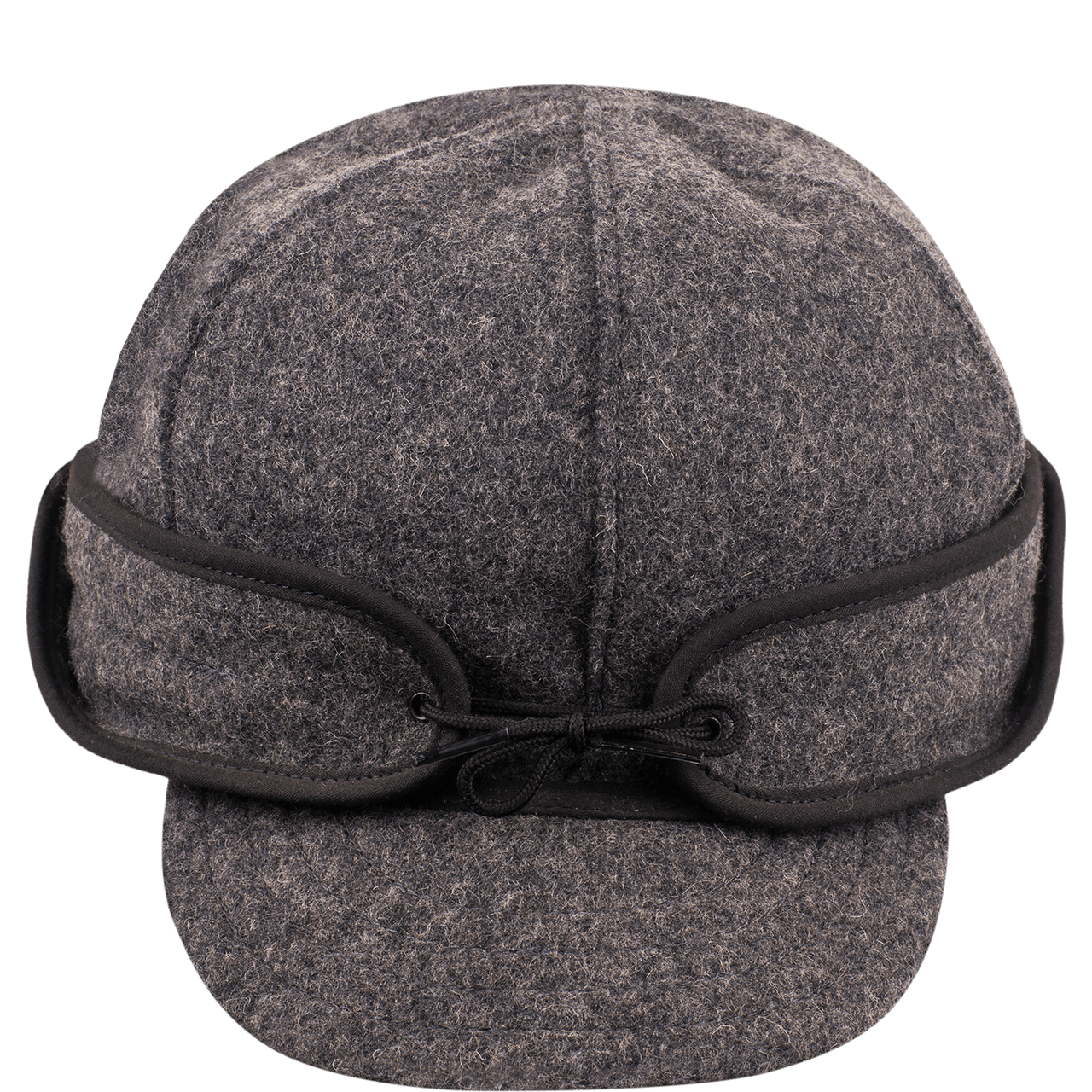 front view of Stormy Kromer Rancher gray wool rancher cap