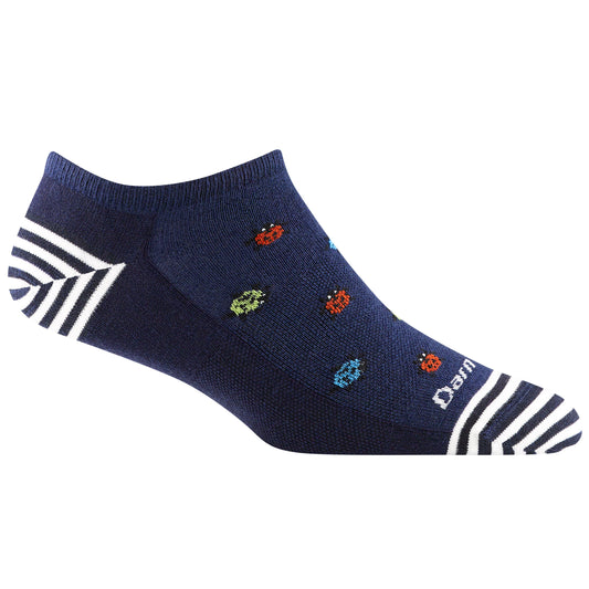 Darn Tough Lucky Lady No Show Lightweight Lifestyle Sock in Midnight Blue