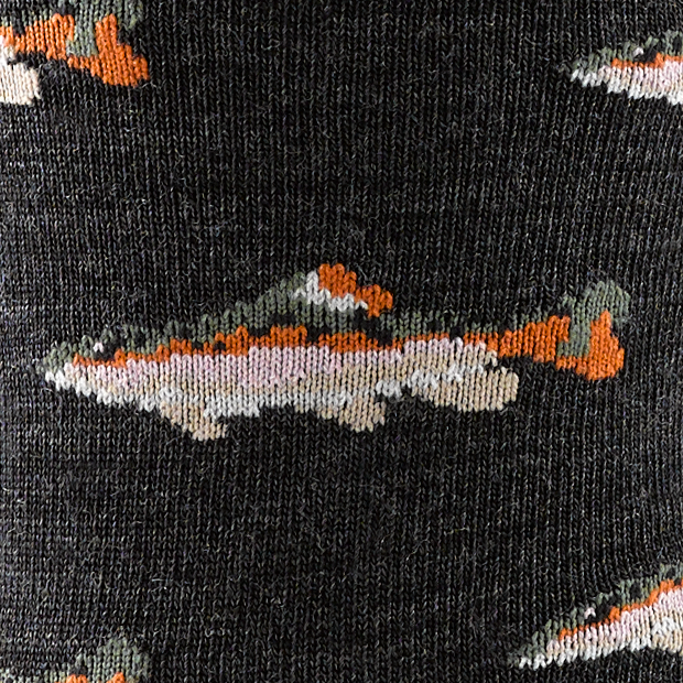 Men's Darn Tough sock 6085 trout detail