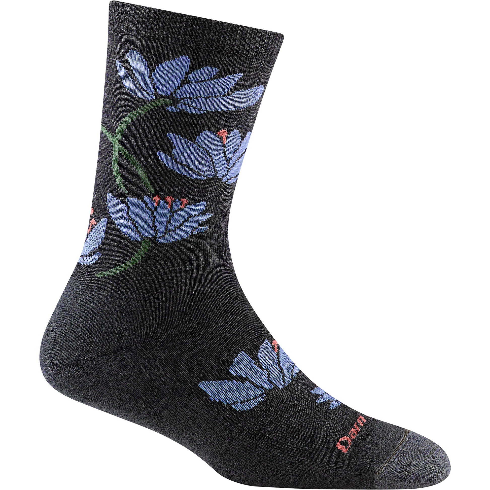 Women's Darn Tough Sock 6089 in Charcoal color