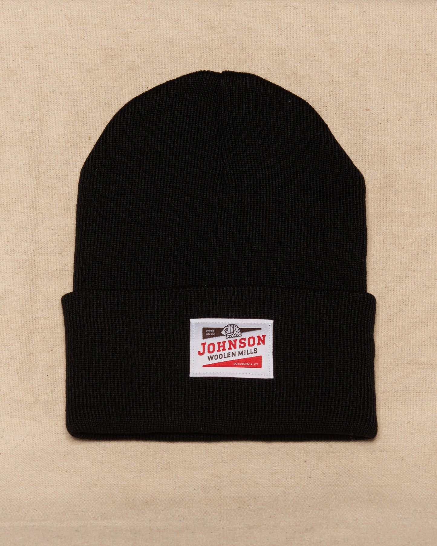 Black Merino Wool Beanie