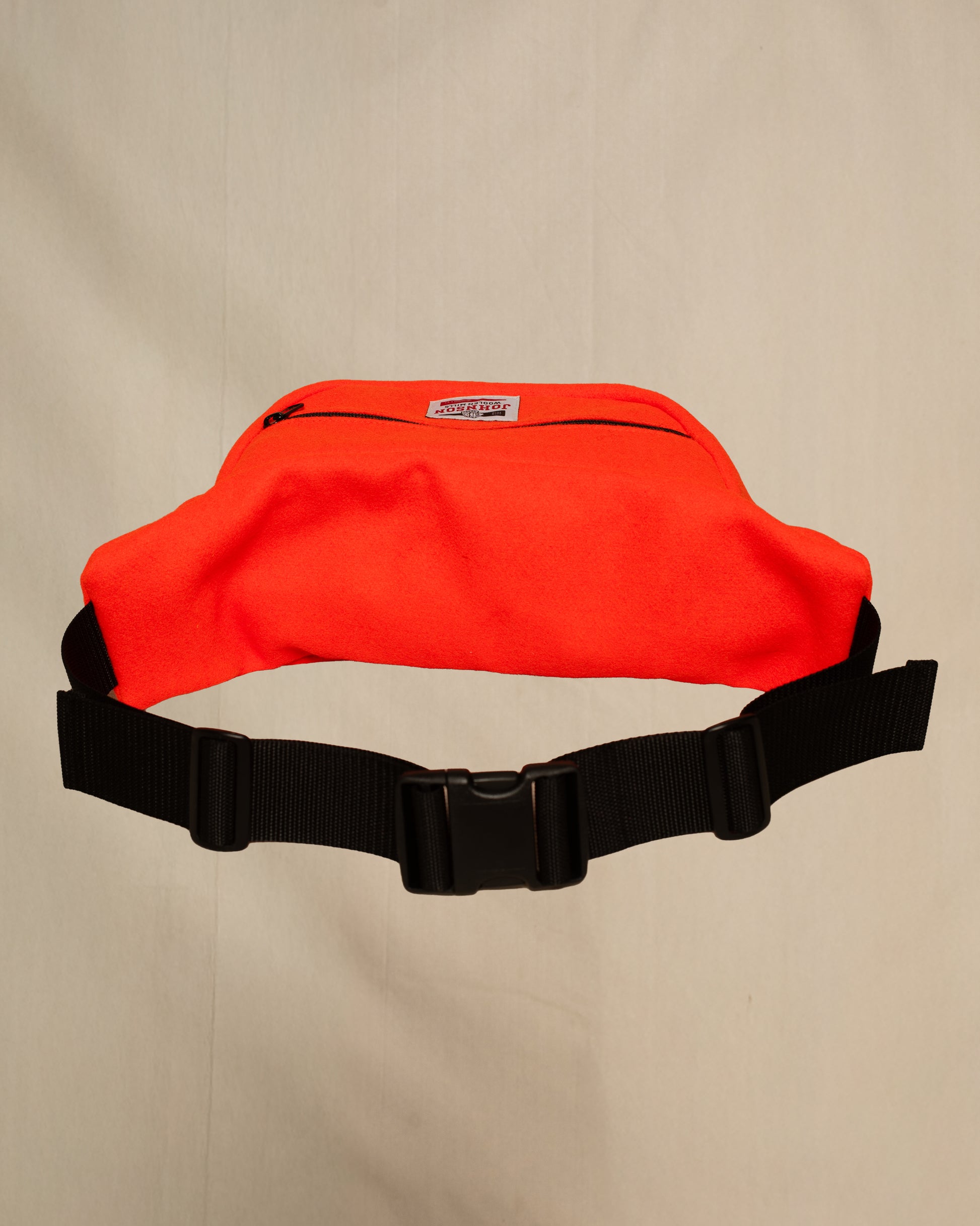 Blaze Orange wool fanny pack