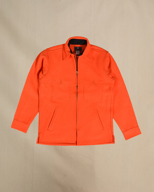 Johnson Woolen Mills blaze orange double cape jac shirt