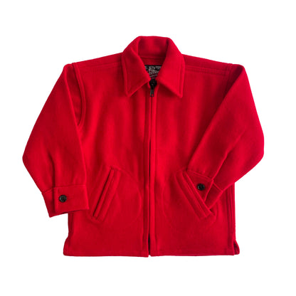 Johnson Woolen Mills Childrens Red Wool jac shirt