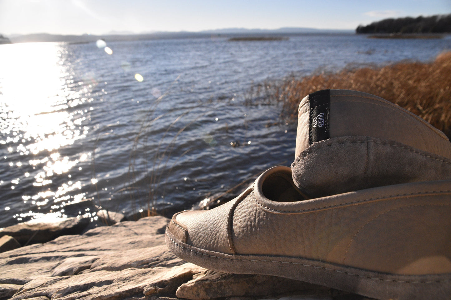 Vermont House Shoes - Loafer - Stone by lake champlain