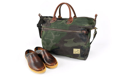 Vermont House Shoes -  Mule - Tobacco Bison with bag