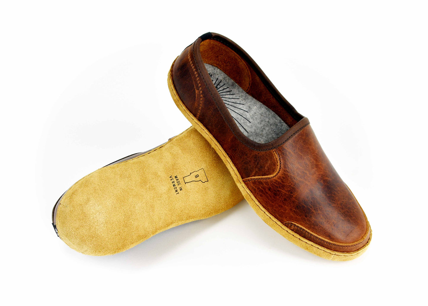 Vermont House Shoes - Loafer - Tobacco Bison alternate view