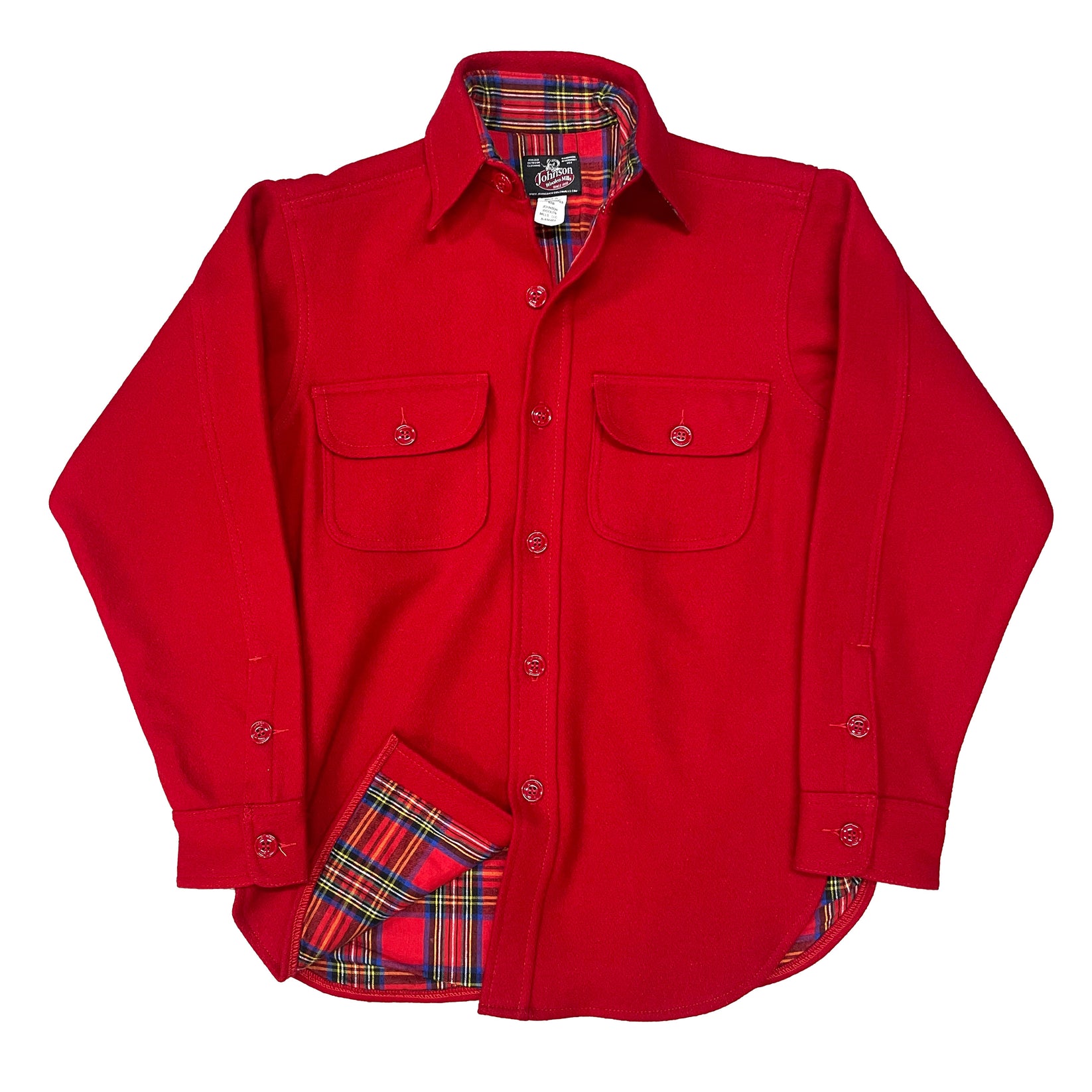 Cotton & Wool Blend Button Down Shirt 653421