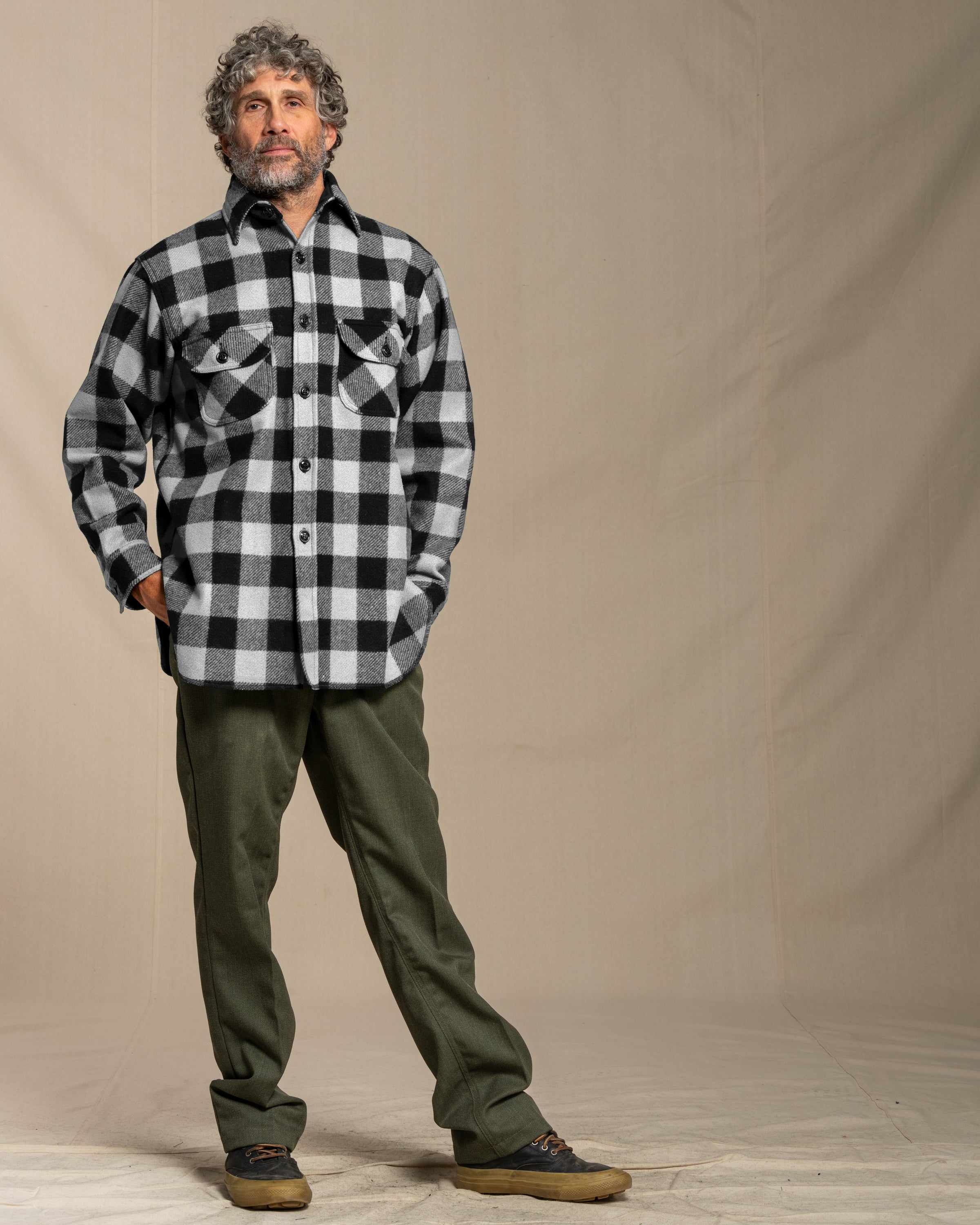 Long Tail Wool Button Down Shirt – Johnson Woolen Mills