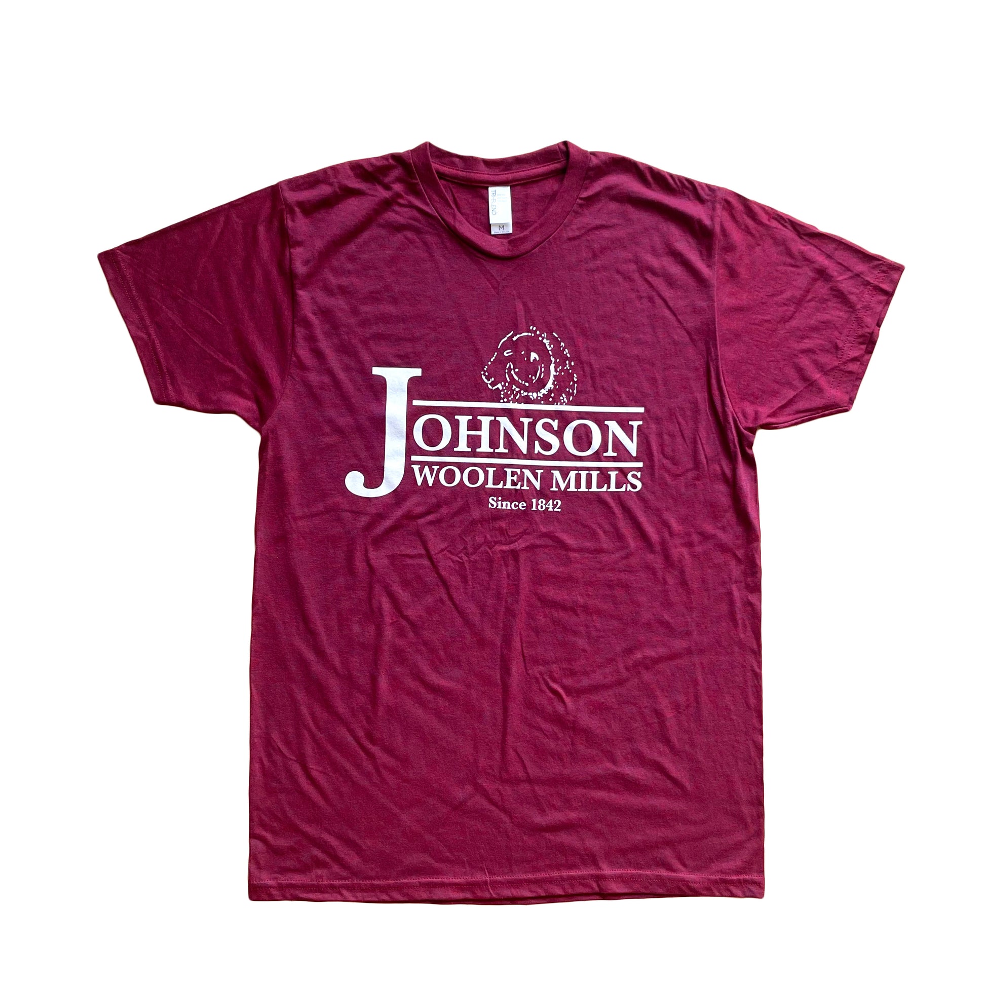 Johnson Woolen Mills T-shirt in cranberry color