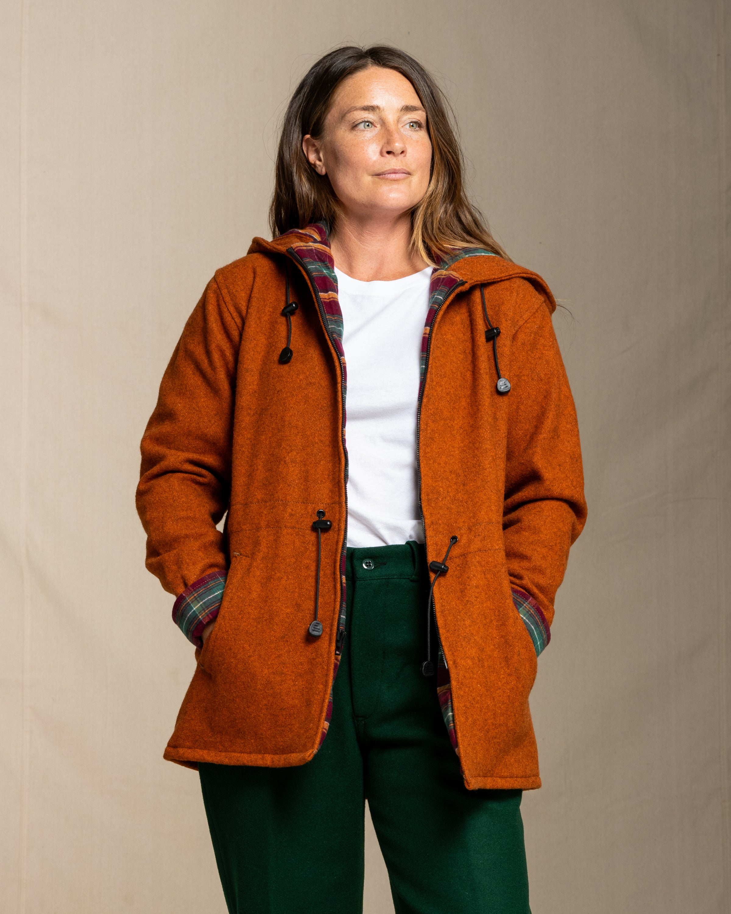 BUTTON ANORAK HOODIE kaja ovy カジャ　オヴィー ACAI | Adventure Fleece | Full-zip Women's Thick Fleece Jacket