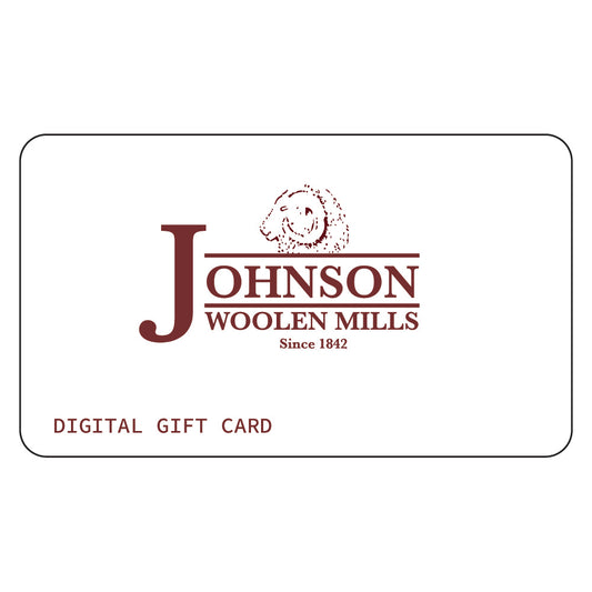 Johnson Woolen Mills digital gift card 
