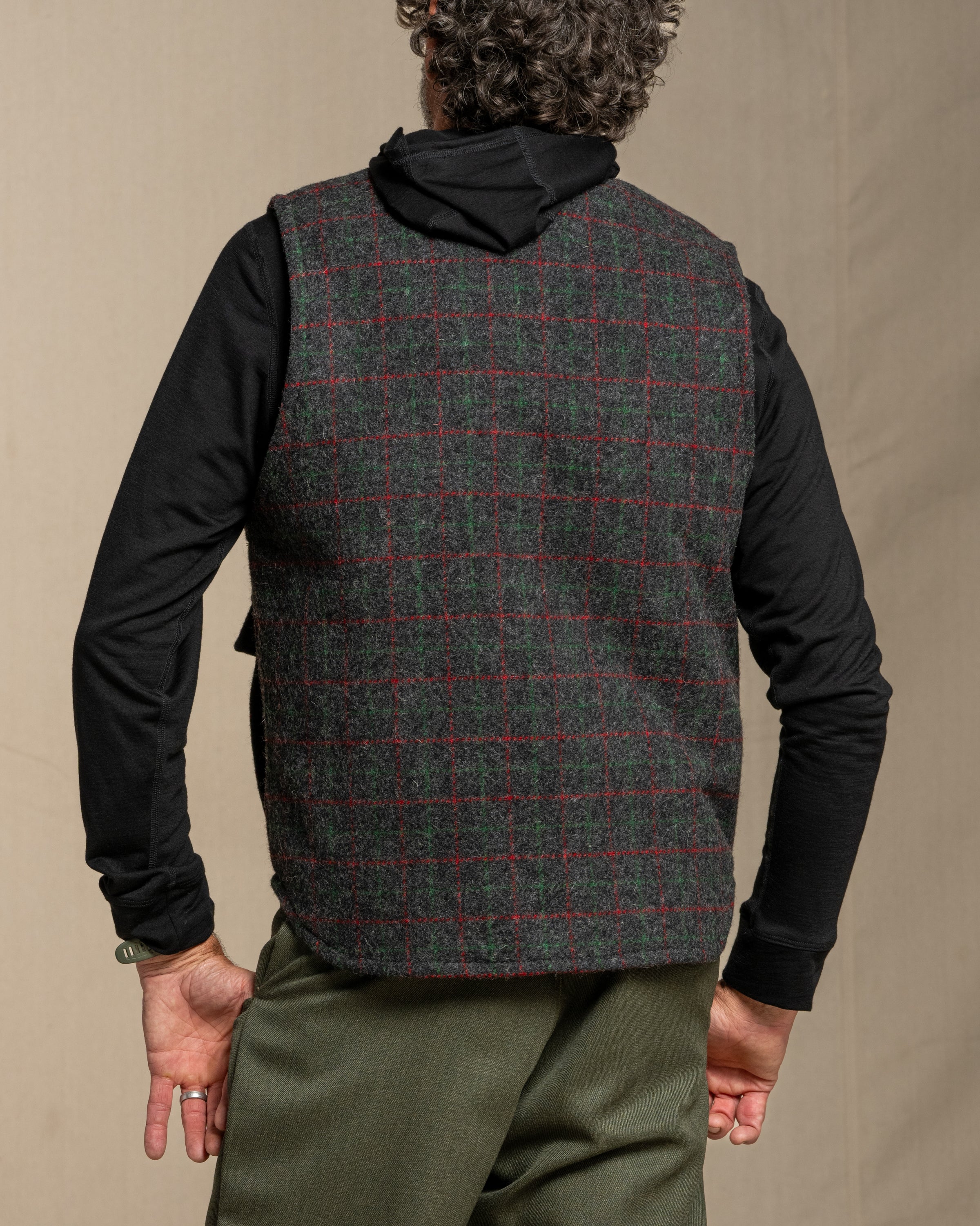 ベスト/ジレ YONFA check wool vest Traditional Lined Wool Vest – Johnson Woolen Mills