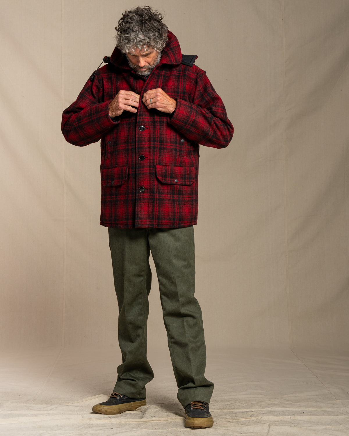 Classic Button Wool Mackinaw – Johnson Woolen Mills