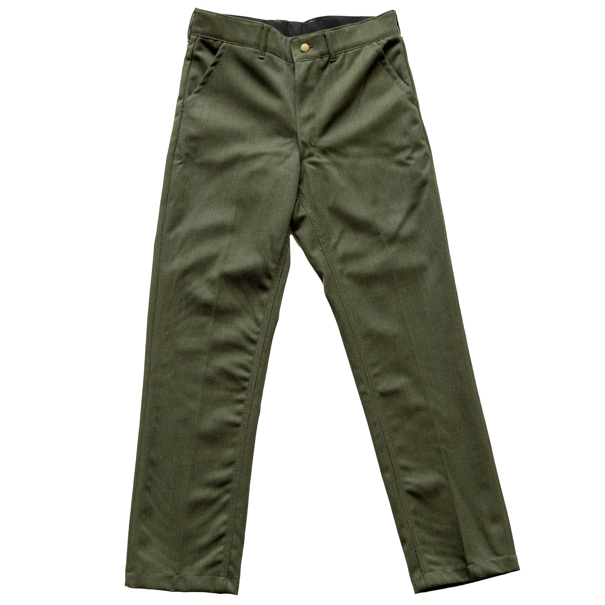 Northwoods 1842 wool green pants front view