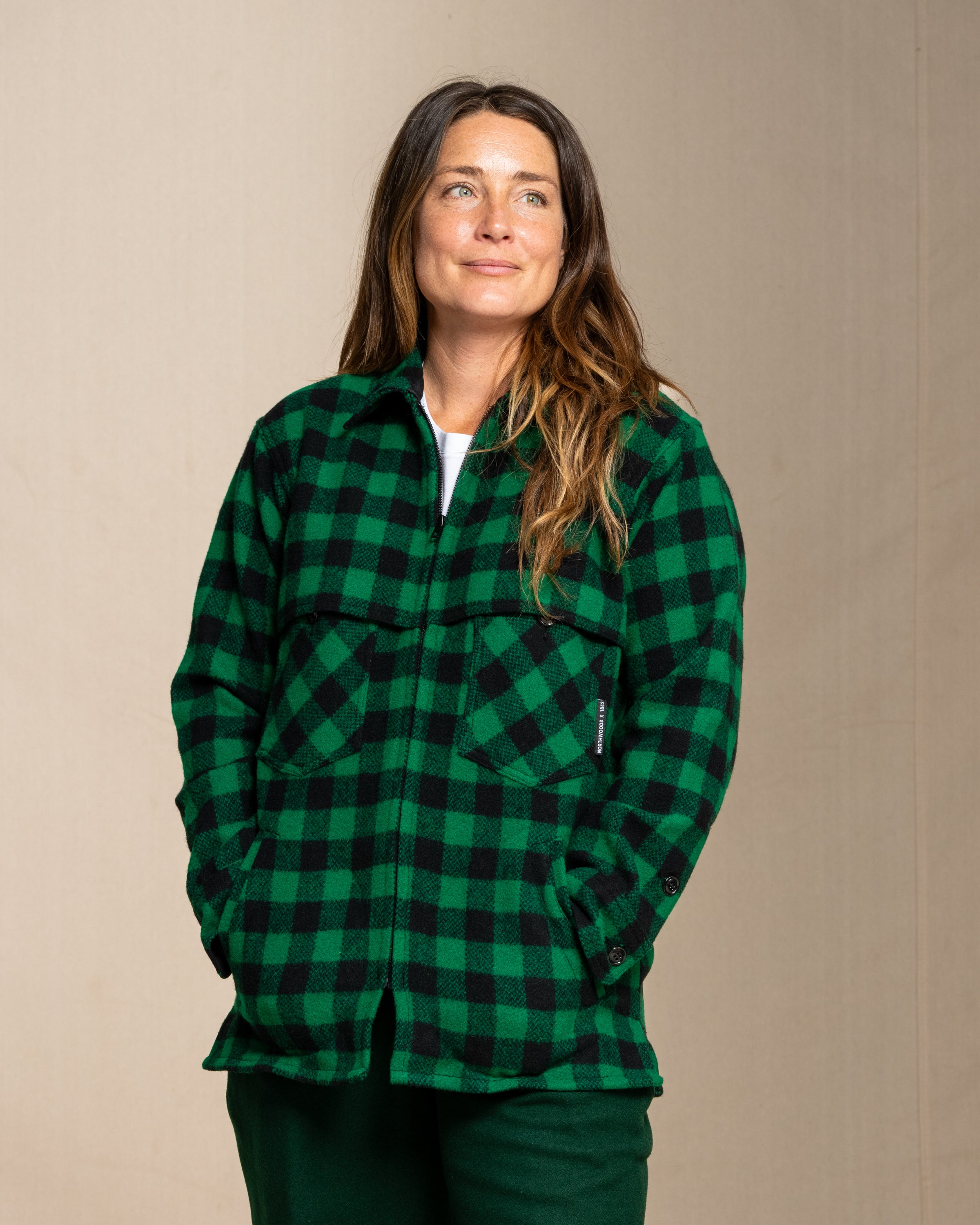 トップス subculture WOOL CHECK SHIRT / GREEN subculture WOOL CHECK SHIRT / GREEN