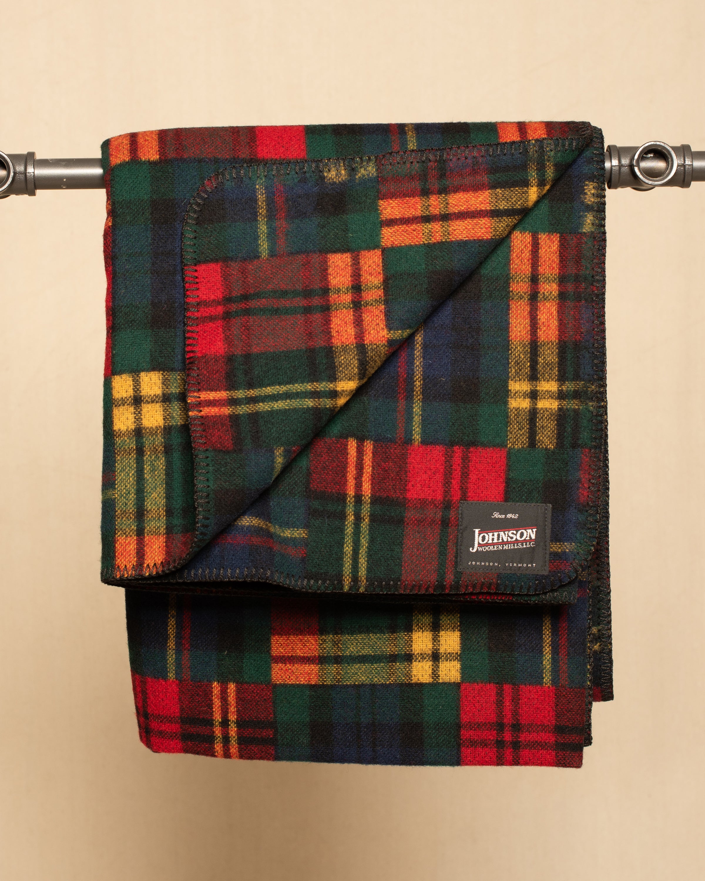 Johnson Woolen Mills Norris Wool Throw