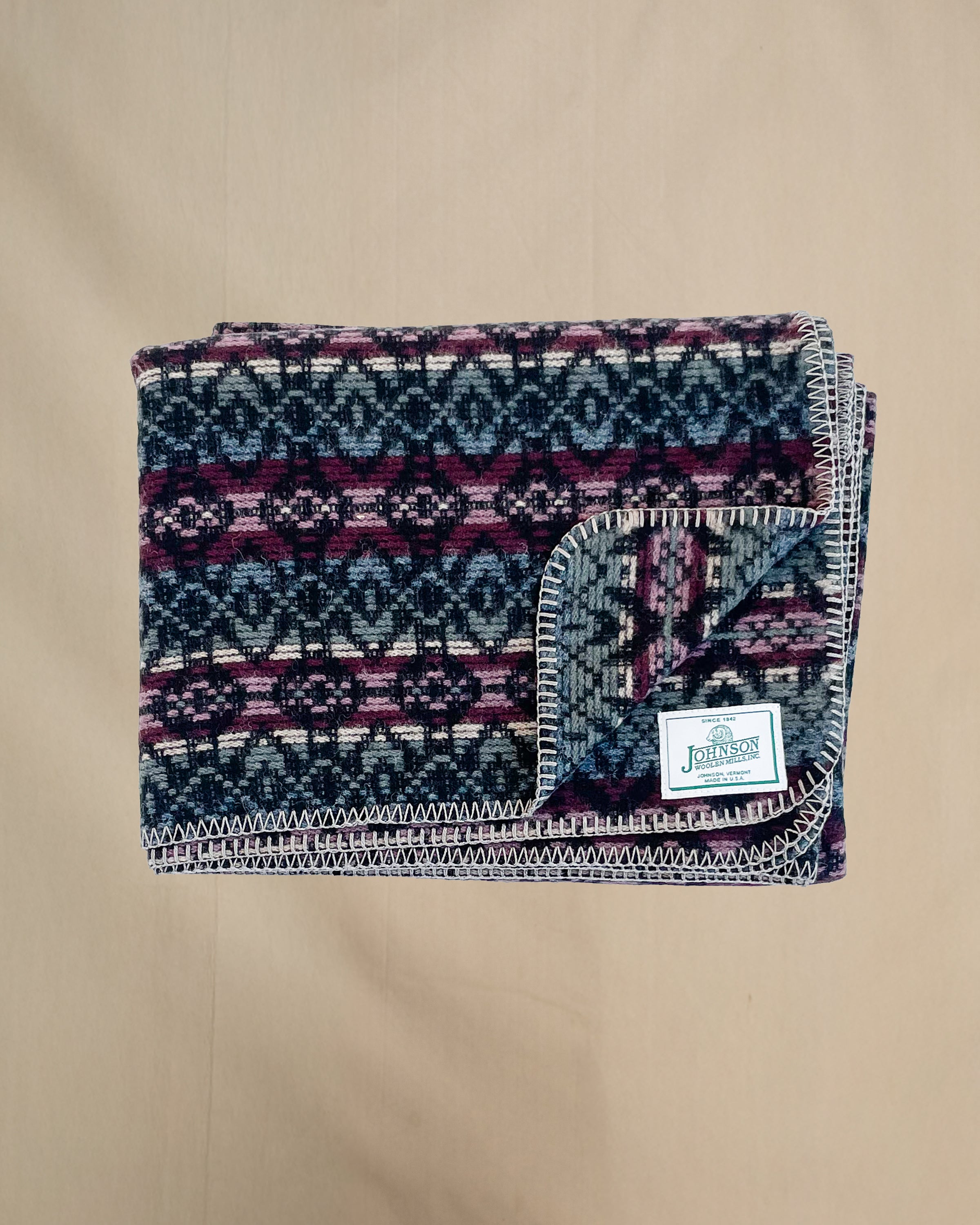 Johnson Woolen Mills Norris Wool Throw - Thumbnail 3