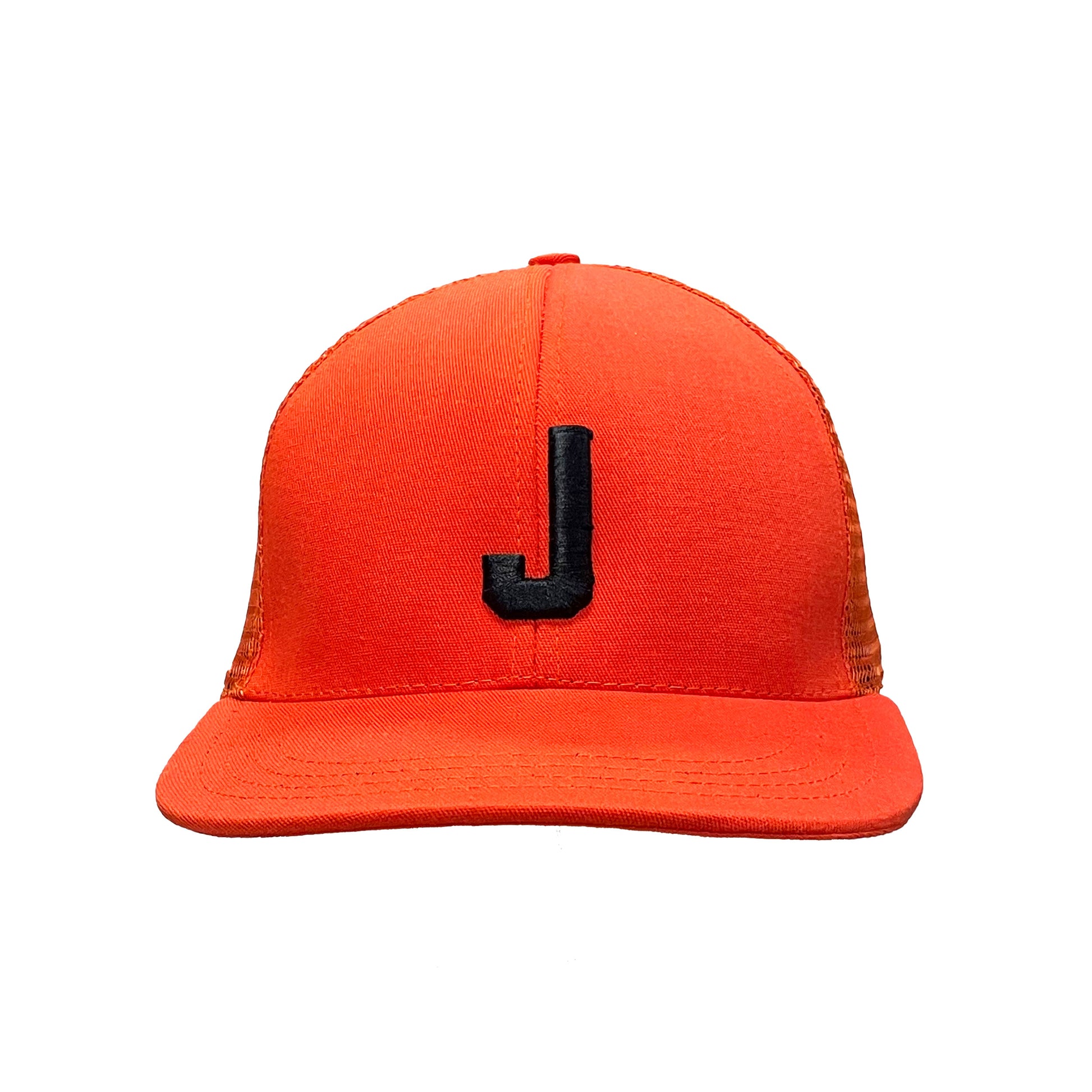 J Orange Trucker hat